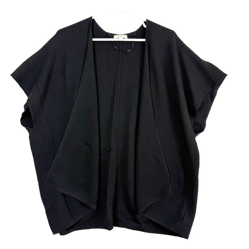 Ann Taylor Loft Short Sleeve Knit Open Front Kimono Cardigan Sweater Womens XS S